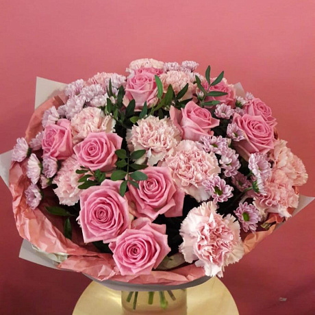 Букет цветов Розовый фламинго №176 - Фото 1