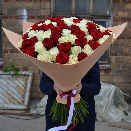 Большой букет роз №161 - Фото 1