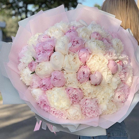 Букет цветов Пиономания №172 - Фото 1