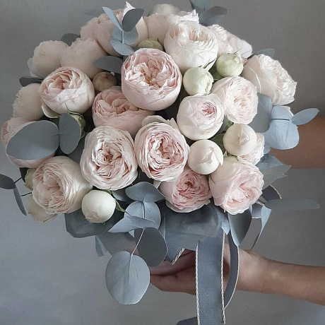 Букет цветов Нежность пионов - Фото 1