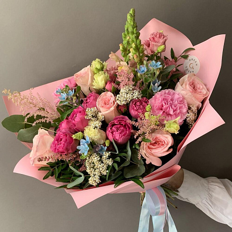 Букет из Пионовидных роз №165 - Фото 1