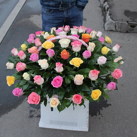 Букет цветов Радуга №174 - Фото 1