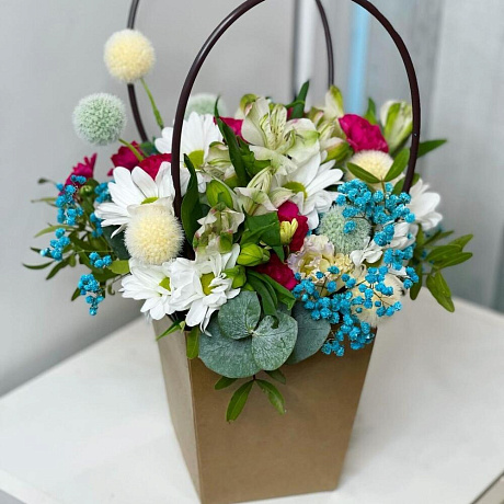 Цветы в коробке №758 - Фото 1