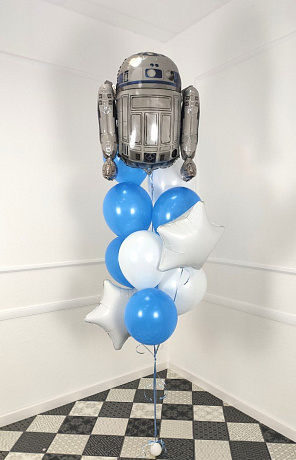 Композиция из шаров R2-D2 - Фото 1