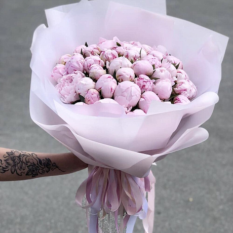 Букет цветов Первый поцелуй №163 - Фото 1