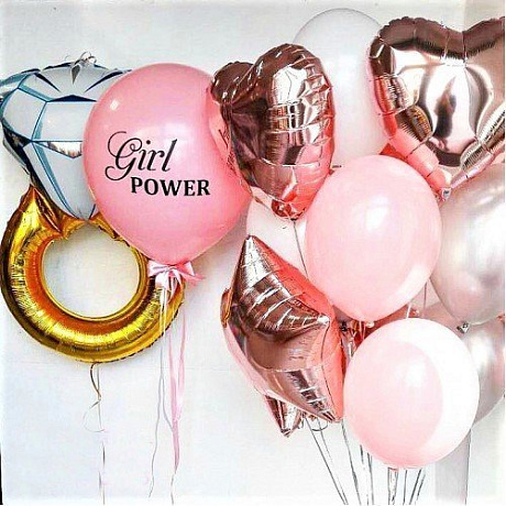 Композиция из шаров Girl Power - Фото 1