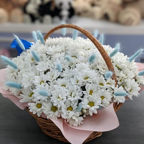 Корзина с цветами №566