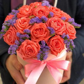 Коробочка с цветами "Омбрэ"