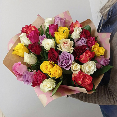 Большой микс 35 роз - Фото 1