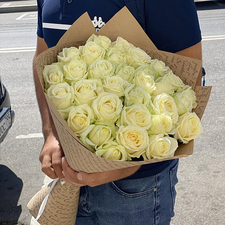 Букет цветов Моно вайт - Фото 1