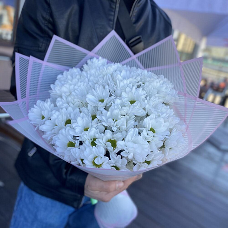 Букет из кустовая хризантема - Фото 1