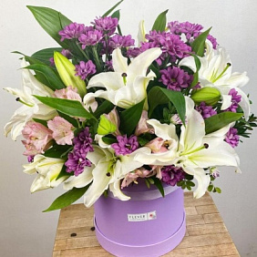 Цветы в коробке «Лолита»