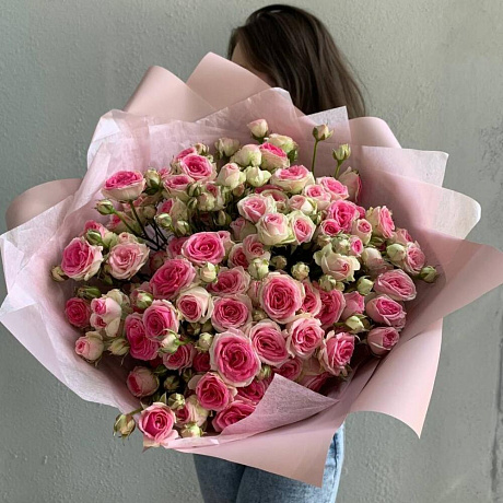 Монобукет Кустовые Розы Mimi Eden - Фото 1