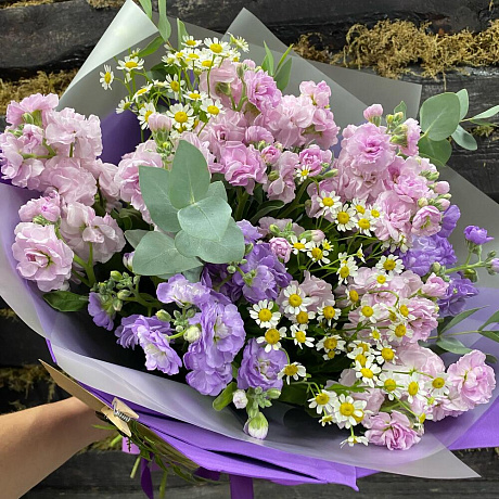 Букет из Маттиолы с Камиллой - Фото 1