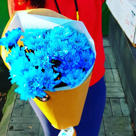 Букет цветов Голубая лагуна №163 - Фото 1