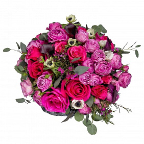 Букет из роз Воздушная акварель