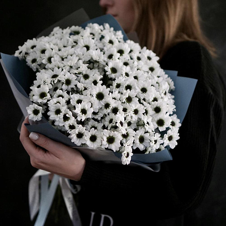 Моно-букет из хризантем - Фото 1