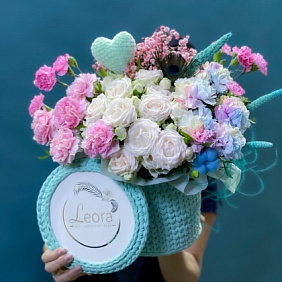 Pro Тиффани, уникальная вязанная коробочка ручной работы с крышкой