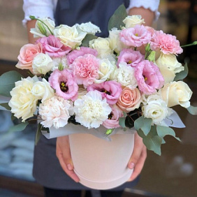 Цветы в коробке №692