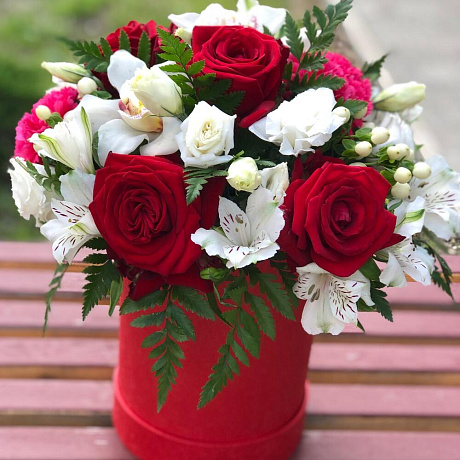 Цветы в коробке №481 - Фото 1