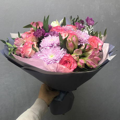 Букет цветов Яркие моменты №166 - Фото 1