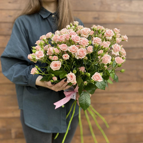 19 кустовых роз под ленту №2 - Фото 1