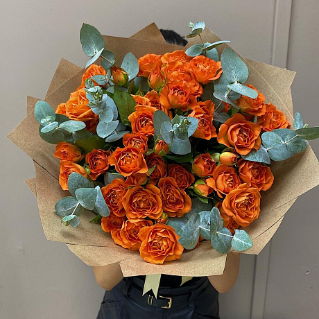Букет Оранжевых Роз на День матери - Фото 1