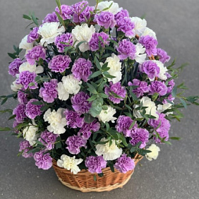 Корзина с цветами №375