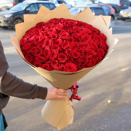 Букет из 101 розы №205 - Фото 1