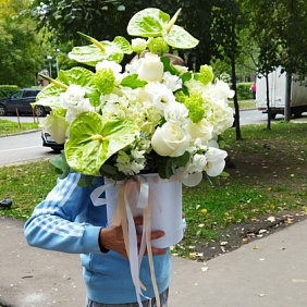 Цветы в коробке №790