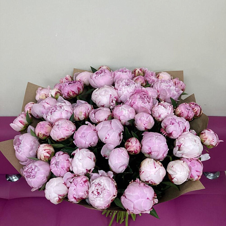 Букет из 51 пиона №163 - Фото 1