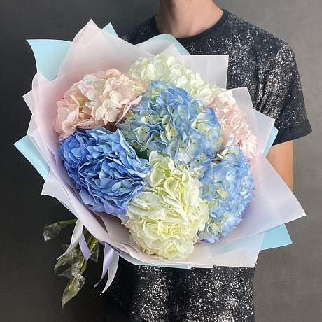 Букет из 7 гортензий №161 - Фото 1
