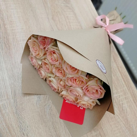 Букет кремовый микс - Фото 1