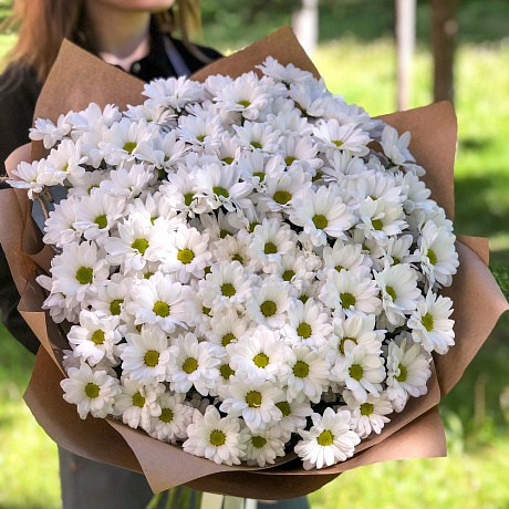 Большой букет с хризантемами - Фото 1
