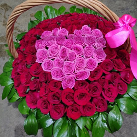 Букет цветов "Сердца года"