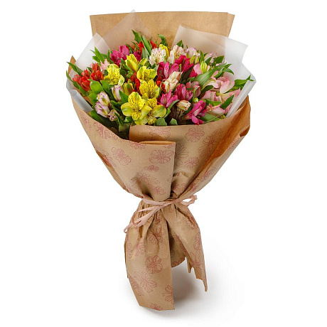 Букет Затерянный мир (15 альстромерий) №2 - Фото 1