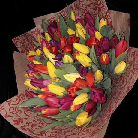 Букет цветов Солнечный микс №160 - Фото 1