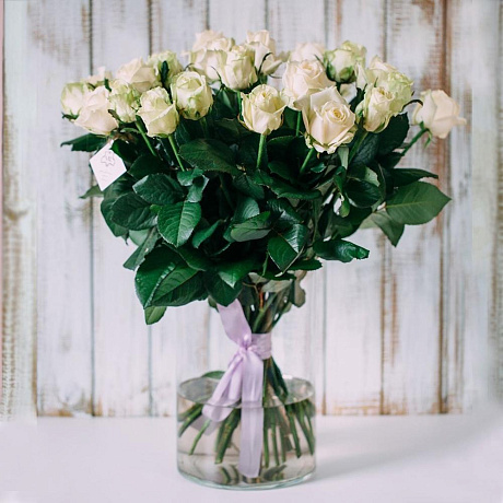 17 белых роз. Чувство обожания - Фото 1