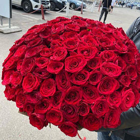 Букет из 101 красной розы №162