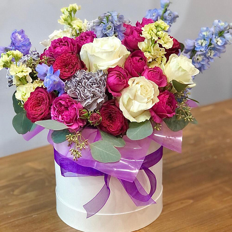 Цветы в коробке №869 - Фото 1