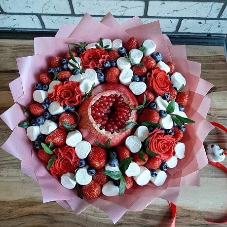 Букет цветов Спелый гранат - Фото 1