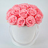 Цветы в коробке розовые розы - Фото 3