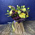 Букет цветов Желто-фиолетовый - Фото 3