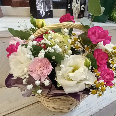 Букет цветов Летняя корзинка - Фото 2