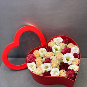 Букет цветов Сердце «Для тебя»