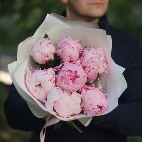 7 ароматных розовых пионов - Фото 3