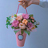 Букет цветов Персиковый сад в коробке - Фото 2