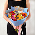Букет с подсолнухом, розами и вставкой Учителю - Фото 6