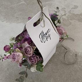 Цветочная композиция Flowerbag "Лиловый восторг"