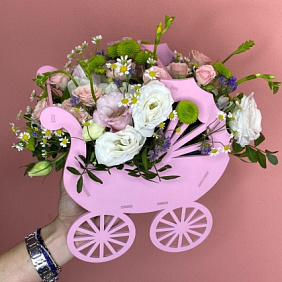 Букет цветов "Новорожденное чудо"